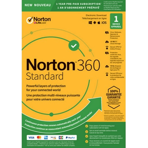Norton 360 Standard – 1-Year / 1-Device