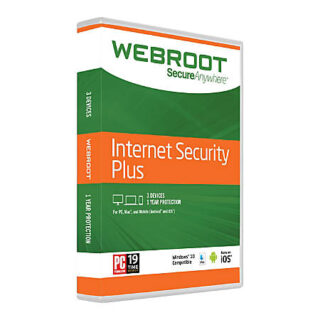 Webroot Internet Security Plus 3 Devices, 1 Year